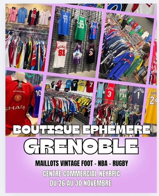Football Shirt Vintage débarque à Grenoble : la boutique éphémère à ne pas manquer !