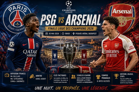 Finale de la Ligue des Champions 2026 : PSG–Arsenal, tout savoir