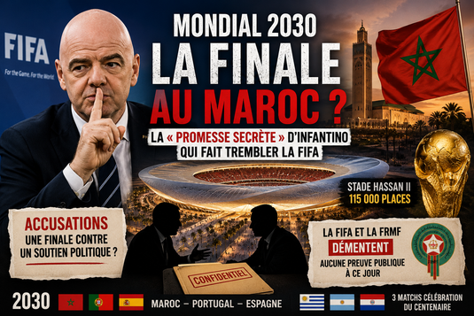 Mondial 2030 : la promesse d’Infantino au Maroc ?