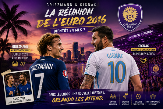 Gignac à Orlando City pour retrouver Griezmann