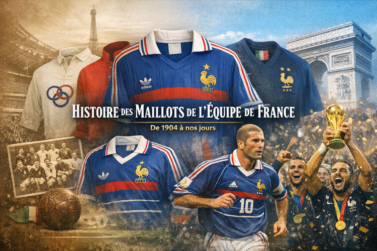 Histoire des maillots de l’Équipe de France (1904–2026)
