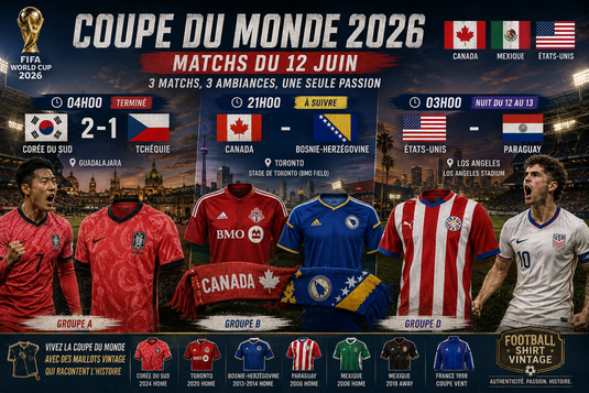 Matchs du 12 juin à la Coupe du Monde 2026 : la journée où le Mondial prend son envol