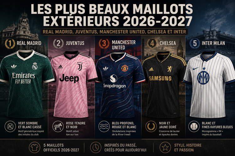 Real, Juve, United, Chelsea... les dernières sorties des maillots 2026-2027