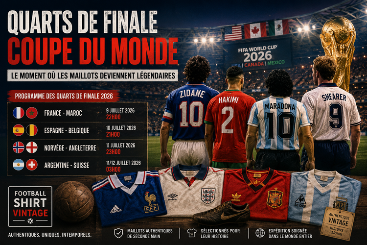 Quarts de finale de Coupe du Monde : le moment où les maillots deviennent légendaires