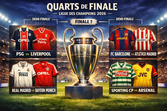 Tirage au sort des quarts de finale de la Ligue des Champions 2026 : le tableau complet (et les dates)