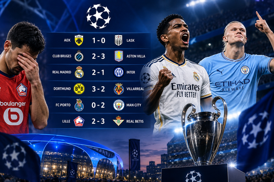 Résultats de la Ligue des champions du 8 septembre 2026 : Lille renversé, le Real et Manchester City gagnent