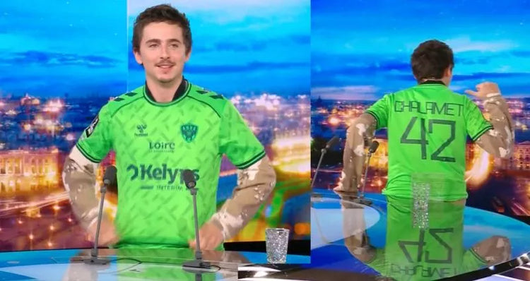 Timothée Chalamet, l’AS Saint-Étienne et la folie verte : quand une star mondiale assume sa passion