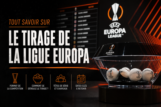 Tirage Ligue Europa 2026-2027 : heure, équipes, chapeaux