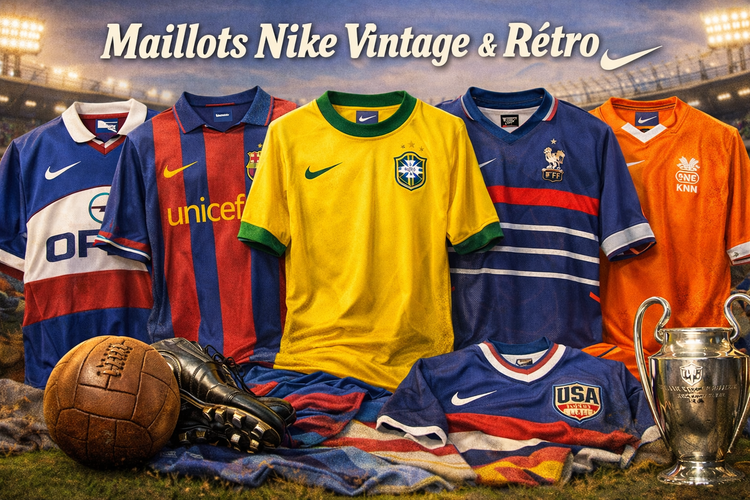 Tous les maillots de football vintage de la marque Nike