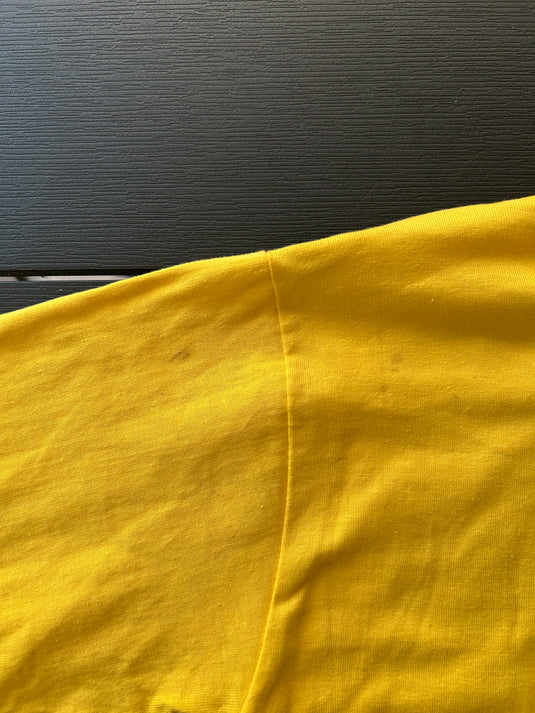 Template Le Coq Sportif Jaune à rayures bleues