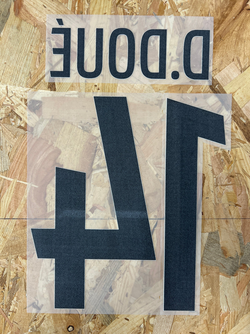 Chargez l&#39;image dans la visionneuse de la galerie, Flocage Nameset Paris UCL 2025-2026 HOME 14 D.DOUE
