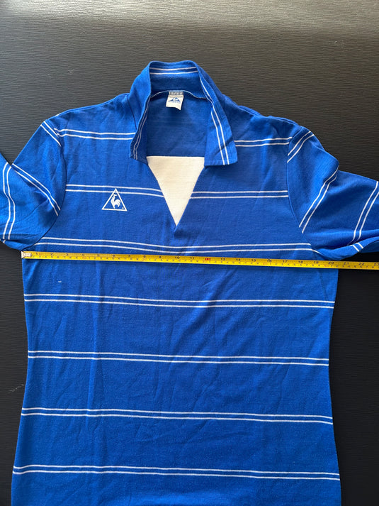 Template Le Coq Sportif Bleu à rayures blanches