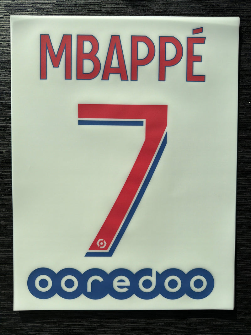 Chargez l'image dans la visionneuse de la galerie, Flocage Nameset Paris 2020-2021 AWAY 7 MBAPPE
