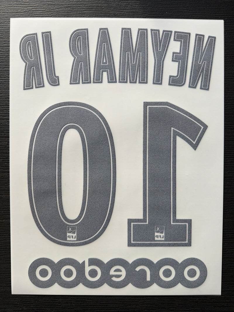 Chargez l'image dans la visionneuse de la galerie, Flocage Nameset Paris 2019-2020 AWAY 10 NEYMAR JR
