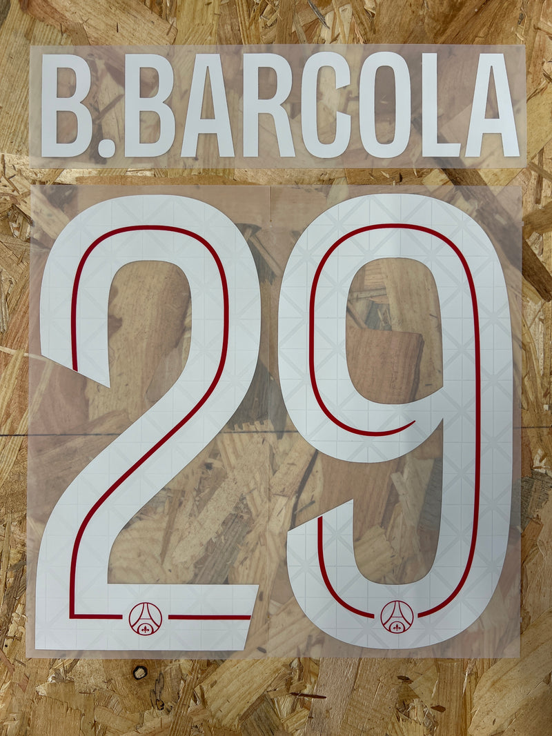 Chargez l&#39;image dans la visionneuse de la galerie, Flocage Nameset Paris UCL 2025-2026 HOME 29 B.BARCOLA
