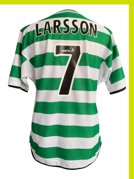 Celtic Glasgow 2002-2003 HOME 7 LARSSON
