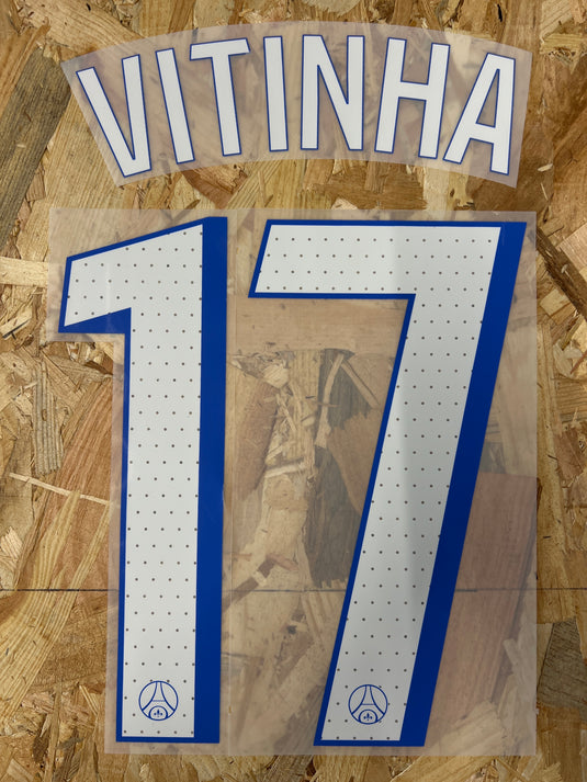 Flocage Nameset Paris UCL 2025-2026 THIRD 17 VITINHA