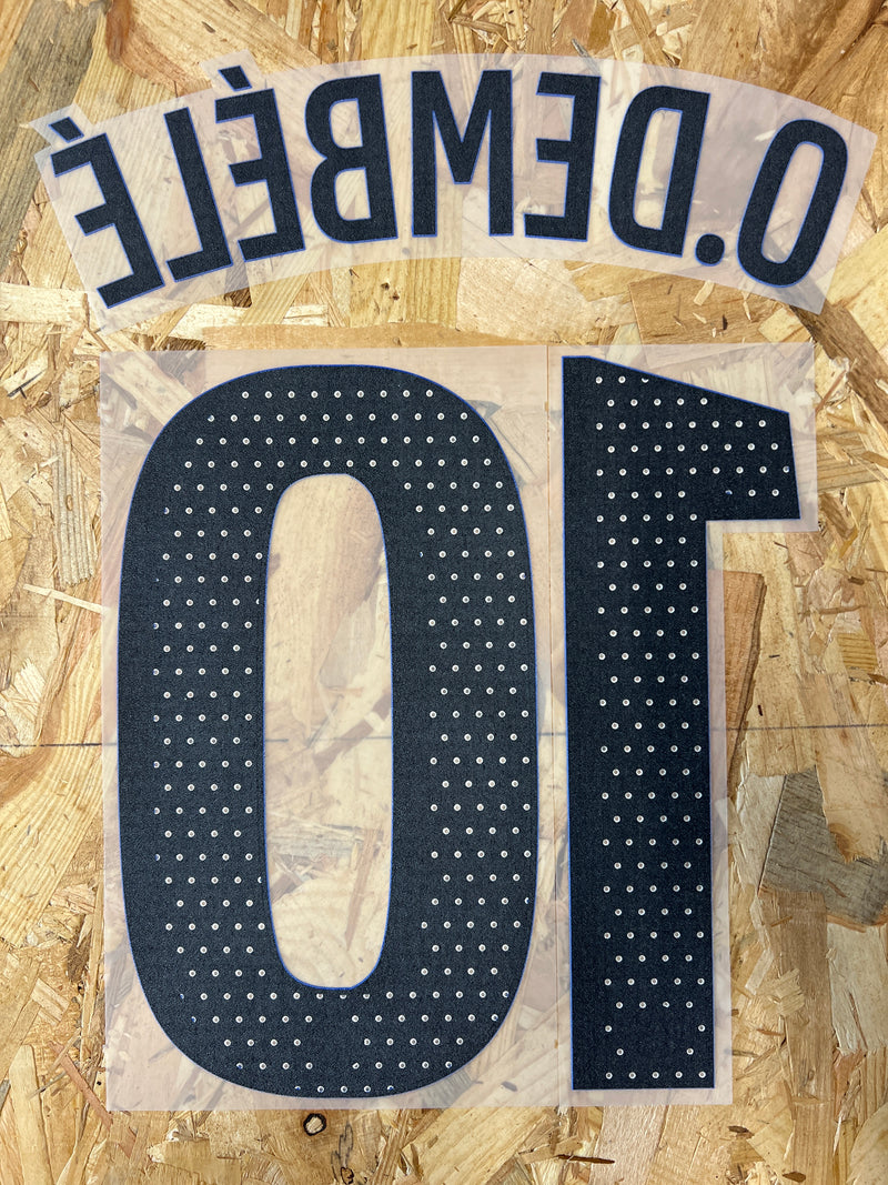 Chargez l&#39;image dans la visionneuse de la galerie, Flocage Nameset Paris UCL 2025-2026 THIRD 10 O.DEMBELE

