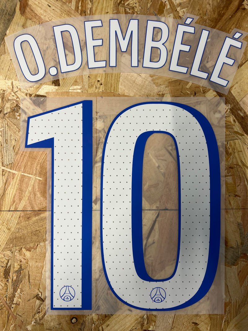 Chargez l&#39;image dans la visionneuse de la galerie, Flocage Nameset Paris UCL 2025-2026 THIRD 10 O.DEMBELE
