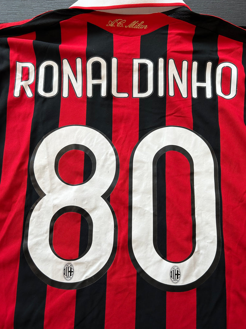 Chargez l'image dans la visionneuse de la galerie, Milan AC 2009-2010 HOME 80 RONALDINHO
