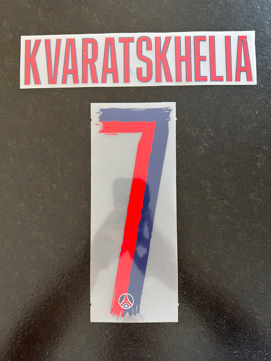 Flocage nameset PSG UCL AWAY 2025-2026