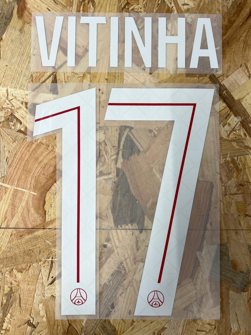 Chargez l&#39;image dans la visionneuse de la galerie, Flocage Nameset Paris UCL 2025-2026 HOME 17 VITINHA
