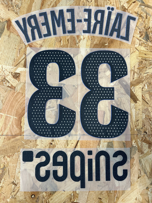Flocage Nameset Paris 2025-2026 THIRD 33 ZAIRE-EMERY