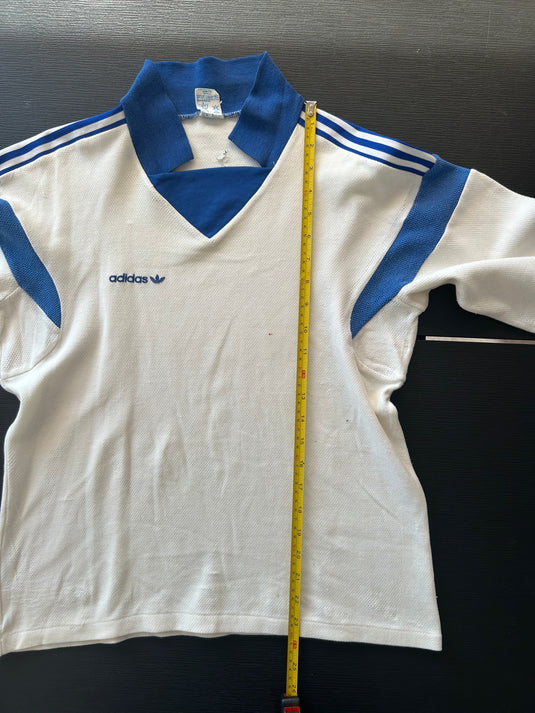 Template Adidas Ventex Blanc à bandes bleues