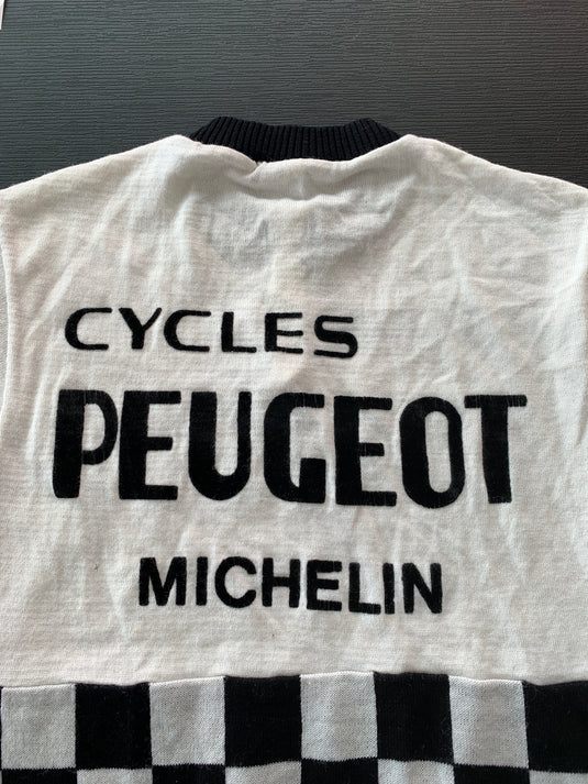 Cyclisme Peugeot Michelin 1980s Blanc