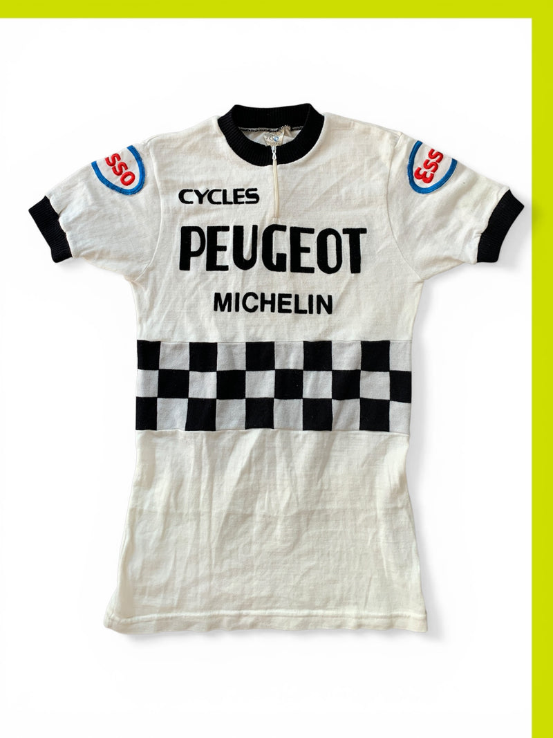 Chargez l'image dans la visionneuse de la galerie, Cyclisme Peugeot Michelin 1980s Blanc
