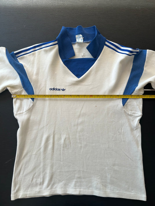 Template Adidas Ventex Blanc à bandes bleues