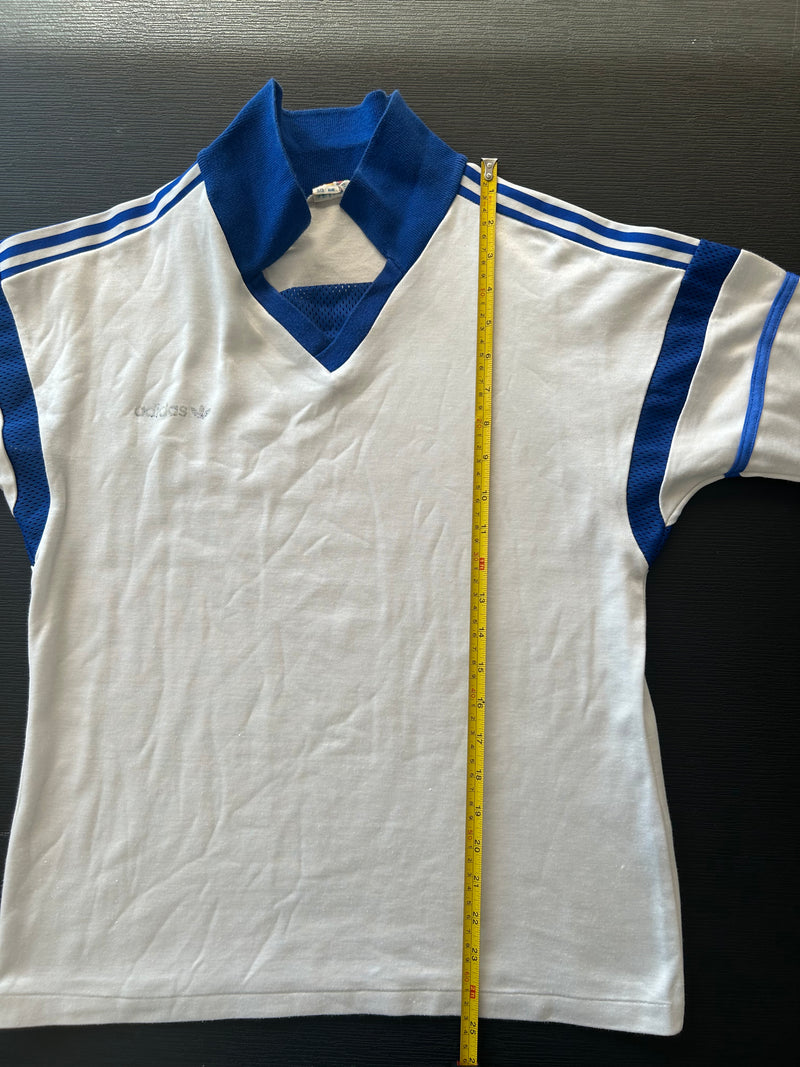 Chargez l'image dans la visionneuse de la galerie, Template Adidas Blanc à bandes bleues

