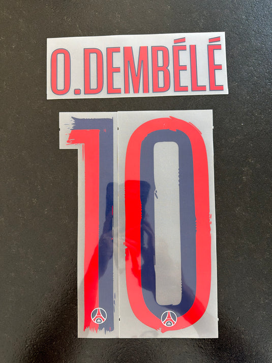 Flocage nameset PSG UCL AWAY 2025-2026