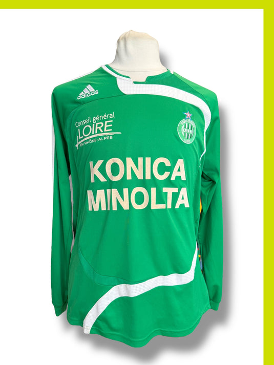 Ballon Football Vintage Saint-Etienne 100% Cuir Fait Main