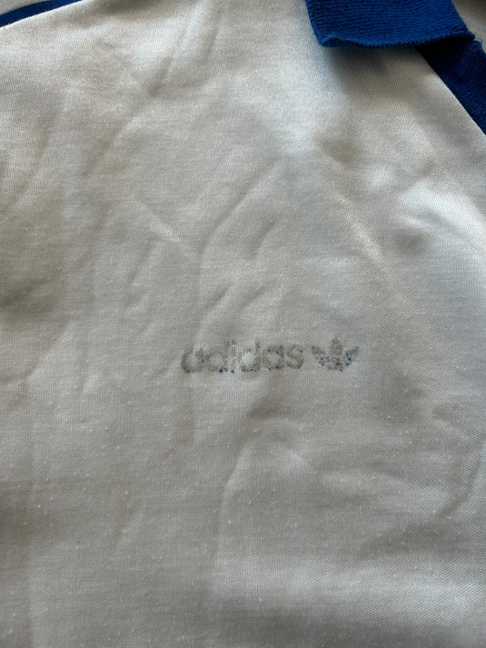 Template Adidas Blanc à bandes bleues