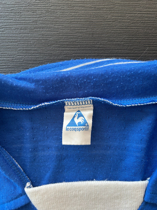 Template Le Coq Sportif Bleu à rayures blanches