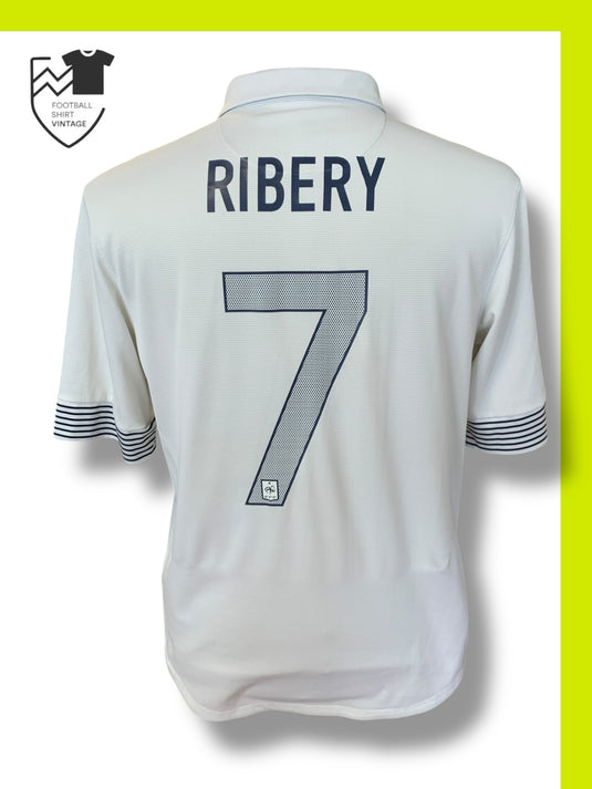 2012-13 France Maillot Extérieur Authentique Ribery #7 - 8/10 - (M 2012-13 France Maillot Extérieur Authentique Ribery #7 - 8/10 - (M