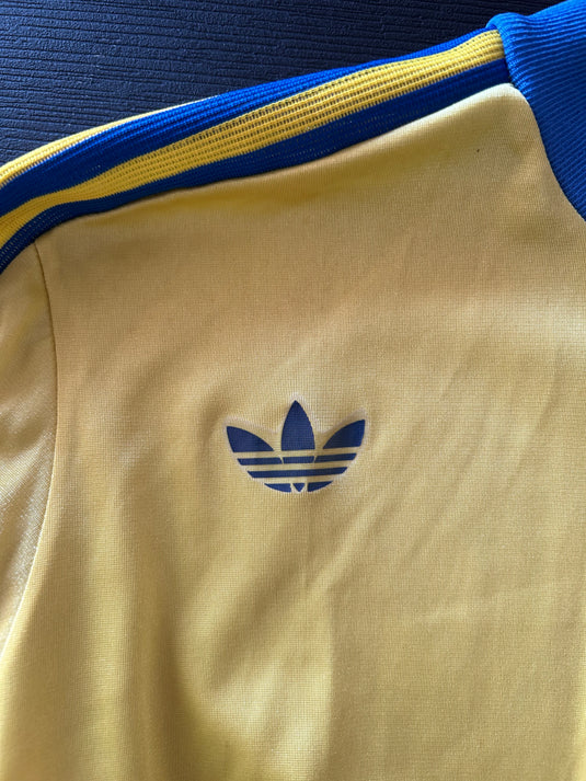 Template Adidas Ventex Jaune à bandes bleues