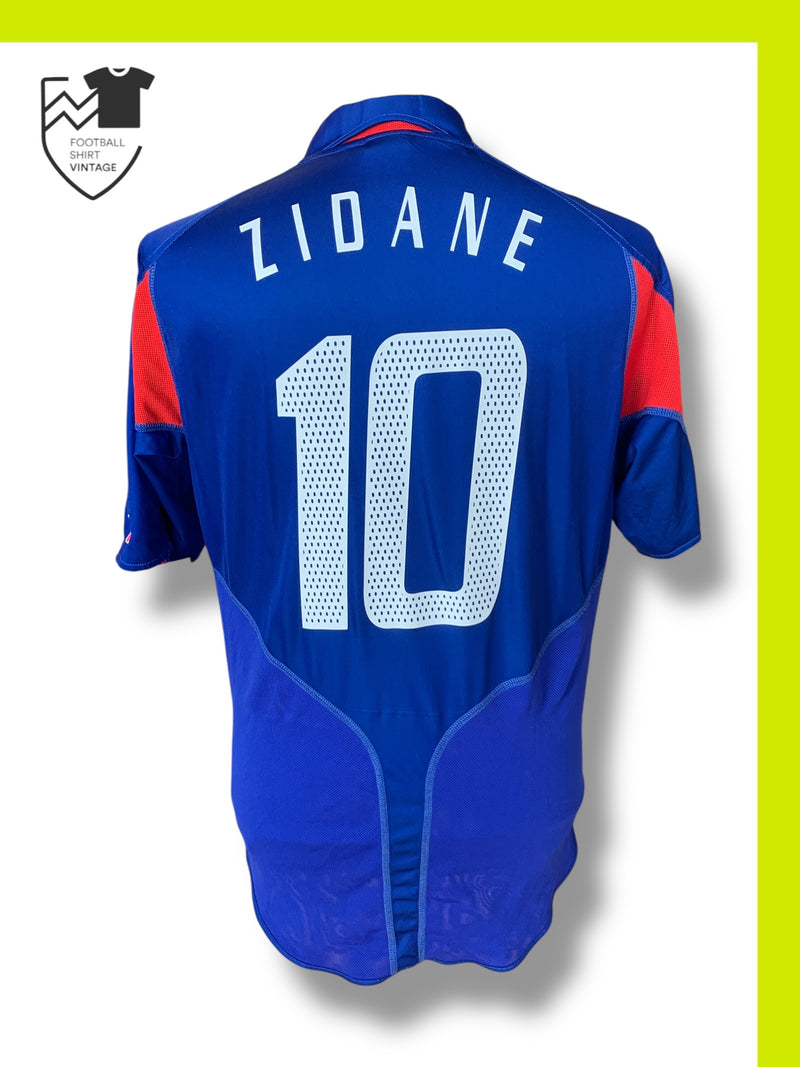 Maillot foot vintage Equipe de France euro 2004 floqué Zidane Maillot foot vintage Equipe de France euro 2004 floqué Zidane