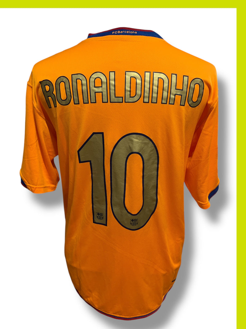 Chargez l'image dans la visionneuse de la galerie, Barcelone 2006-2007 AWAY 10 RONALDINHO
