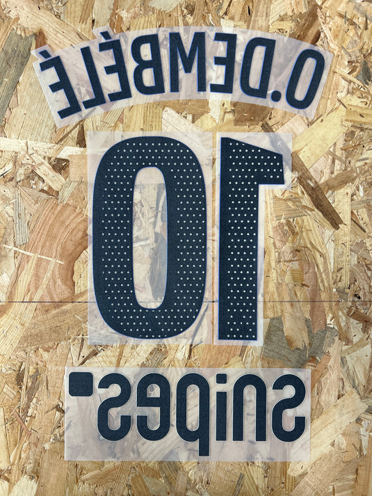 Flocage Nameset Paris 2025-2026 THIRD 10 O.DEMBELE