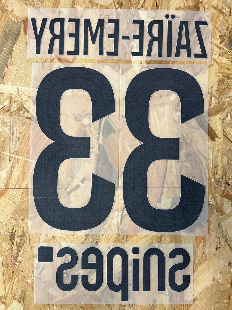 Chargez l&#39;image dans la visionneuse de la galerie, Flocage Nameset Paris 2025-2026 HOME 33 ZAIRE-EMERY
