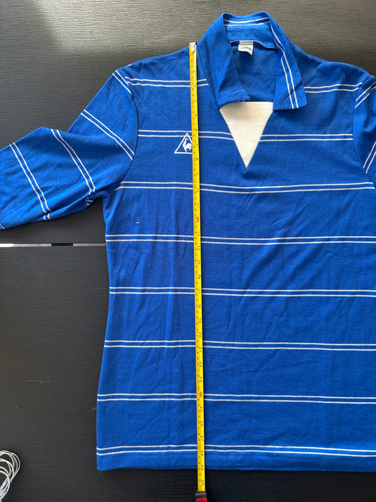 Template Le Coq Sportif Bleu à rayures blanches