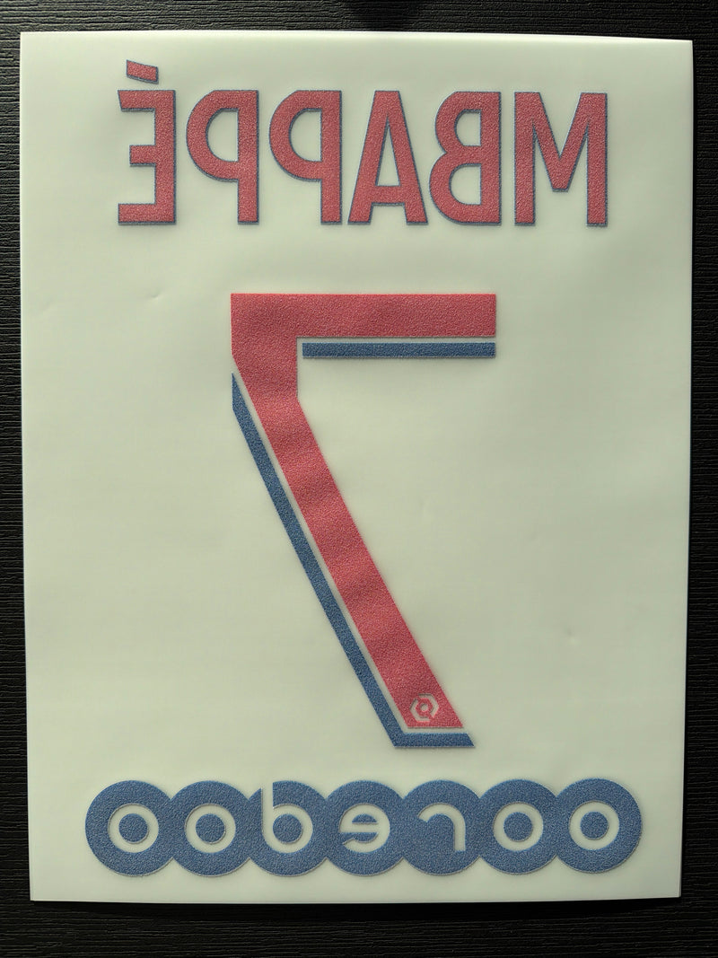 Chargez l'image dans la visionneuse de la galerie, Flocage Nameset Paris 2020-2021 AWAY 7 MBAPPE
