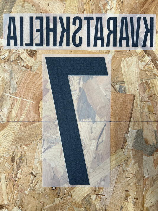 Flocage Nameset Paris UCL 2025-2026 HOME 7 KVARATSKHELIA