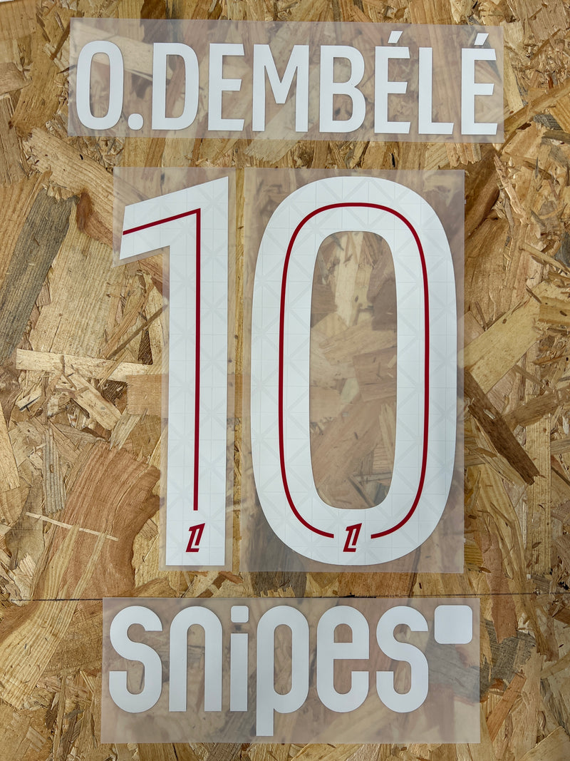 Chargez l&#39;image dans la visionneuse de la galerie, Flocage Nameset Paris 2025-2026 HOME 10 O.DEMBELE
