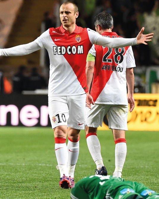 Nameset flocage Monaco 2014-2015 HOME Berbatov #10