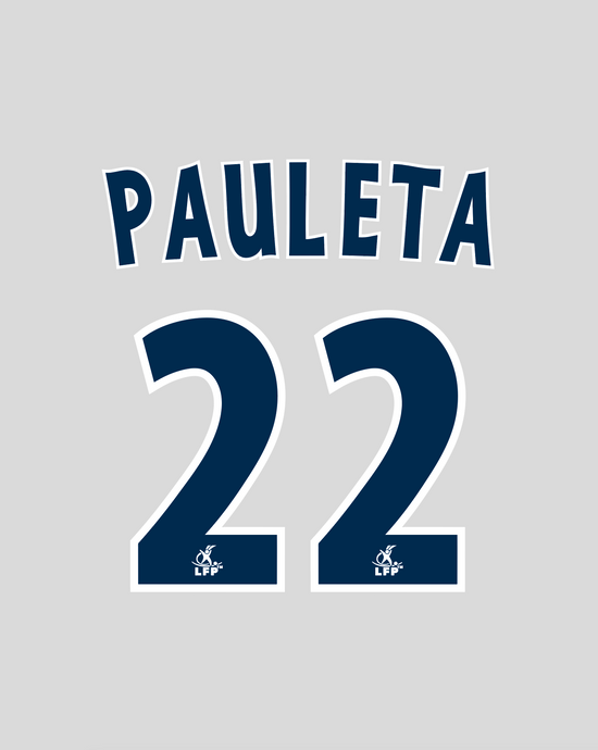 Nameset flocage Bordeaux 2002-2003 AWAY Pauleta #22