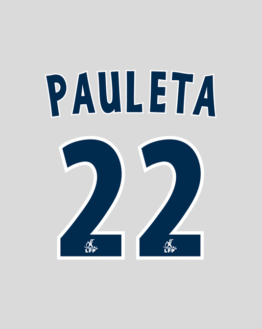 Nameset flocage Bordeaux 2002-2003 AWAY Pauleta #22