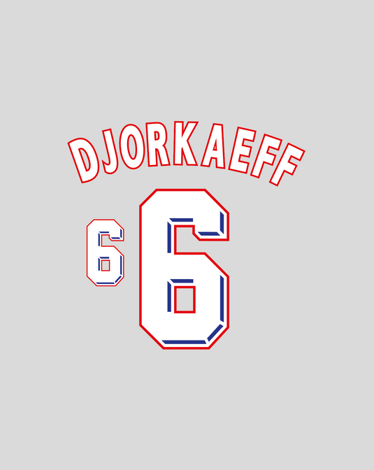 Nameset flocage France 1998 HOME Djorkaeff #6 Enfants